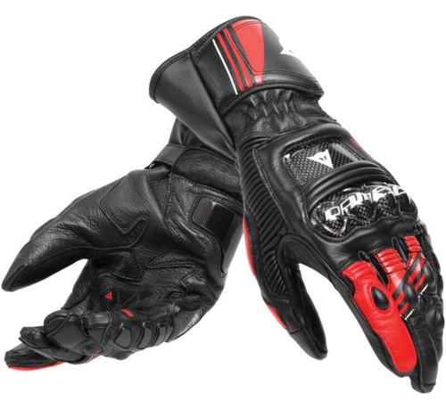 Dainese Druid 4 Leather Gloves Black/Lava-Red/White - Small - 201815959-A77-S Photo - Primary