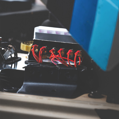 KC HiLiTES 2018+ Jeep Wrangler JL 3.6L / 2020+ Jeep Gladiator JT 3.6L Cyclone LED Engine Tray Kit - 356 Photo - lifestyle view