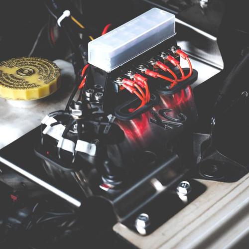 KC HiLiTES 2018+ Jeep Wrangler JL 3.6L / 2020+ Jeep Gladiator JT 3.6L Cyclone LED Engine Tray Kit - 356 Photo - lifestyle view