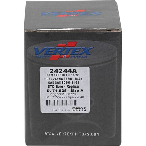 Vertex Piston 2024 KTM 300 EXC 300cc Cast Replica Piston Kit - 24244A Photo - Primary