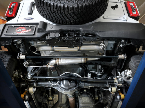 aFe 21-24 Ford Bronco Apollo GT Series 3 IN 409 Stainless Steel Hi-Tuck Axle-Back Exhaust - 49-43147 Photo - Mounted