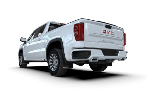 Rally Armor 19-24 GMC Sierra 1500 AT4 Black UR Mud Flap w/ Red Logo - MF100-UR-BLK-RD User 1