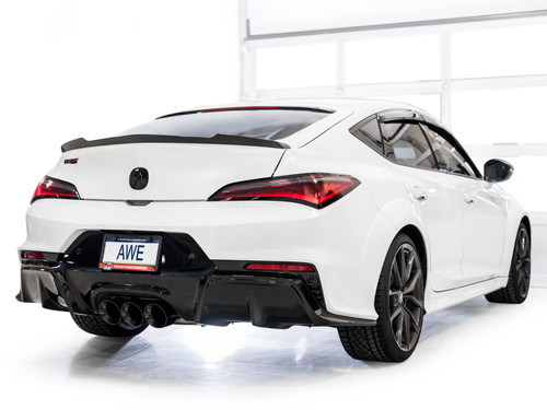 AWE Tuning 2024 Acura Integra Type S DE5 FWD Touring Edition Exhaust w/ Triple Diamond Black Tips - 3015-53335 Photo - Mounted