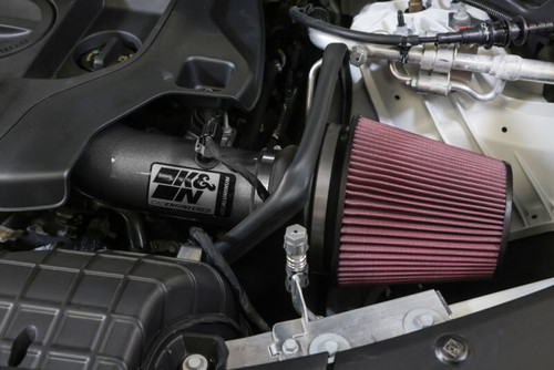 K&N 22-24 Jeep Grand Cherokee L/WL 3.6L V6 Performance Air Intake System - 77-1587KC Photo - Mounted