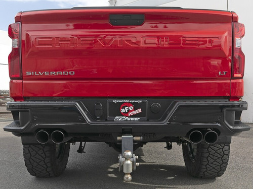 aFe 23-24 GM Trucks L6-3.0L (td) LZ0 Vulcan Series 3in 304 SS DPF-Back Exhaust System w/ Black Tip - 49-34146-B Photo - Mounted