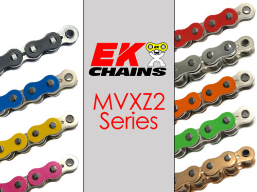Vortex Racing 525 MVXZ2 Rivet Master 120 Links- Black/Nickel - 525MVXZ2-120K Photo - Primary