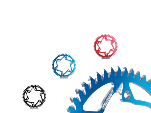 Vortex Racing Aluminum Rear Sprocket 520 43 Tooth- Black - 526AZK-43 Photo - Primary