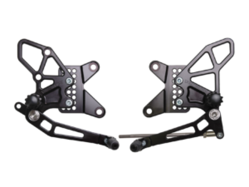 Vortex Racing 13-18 Kawasaki ZX636 Ninja ZX-6R Rear Set- Black - RS416K Photo - Primary