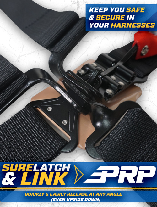 PRP 4.2 Harness with Latch / Link Lap Belt- Blue - SB4.2LL-B Photo - Close Up