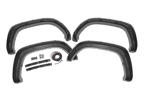Rough Country-Fender Flares | Defender | 6X3 Lunar Rock | Toyota Tacoma (16-23)
