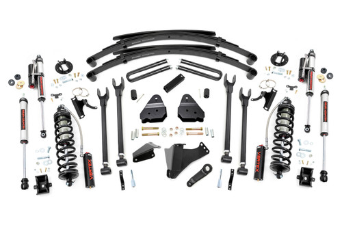 Rough Country-6 Inch Lift Kit | Gas | 4 Link | RR Spring | C/O Vertex | Ford F-250/F-350 Super Duty (05-07)