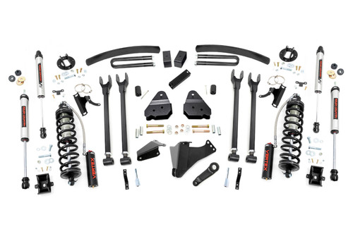 Rough Country-6 Inch Lift Kit  |  Gas  |  4 Link  |  No OVLDS  |  C/O V2 | Ford F-250/F-350 Super Duty (05-07)