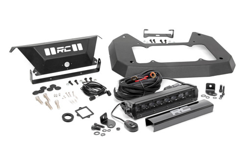 Rough Country-Spare Tire Carrier Delete | 8 Inch BLK Ser LED | Jeep Wrangler JL (18-24)