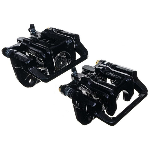 Power Stop 01-03 Acura CL Rear Black Caliper - Pair w/Bracket - S2588BLK Photo - out of package