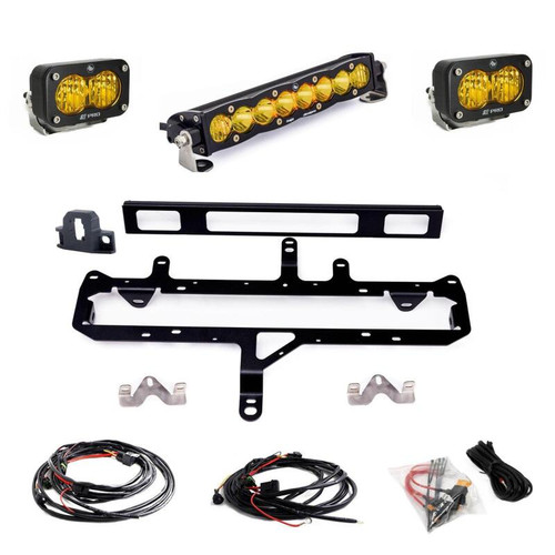 Baja Designs 2024+ Toyota Tacoma S8 10in Light Bar / S2 Pro TRD Pro Grille Conversion Light Kit - 448263 Photo - Primary