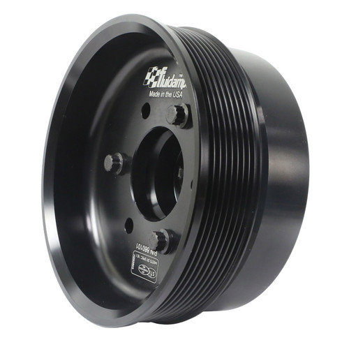 Fluidampr Chevy LSX 6-1/4in Damper w/Single 8 Rib 6.57in Dia Pulley Steel Internally Balanced Damper - 660101 Photo - Primary