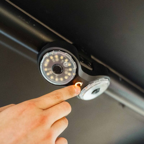 KC HiLiTES Dual Cyclone Dome Light Mount for Roll Cages - 6337 Photo - lifestyle view