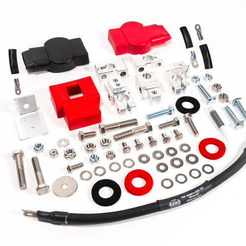 SDHQ - 2023-2024 Ford F250/F350 Billet Dual Battery Terminal Upgrade Kit - SDHQ-11-3003-G5 SDHQ - 2023-2024 Ford F250/F350 Billet Dual Battery Terminal Upgrade Kit - SDHQ-11-3003-G5