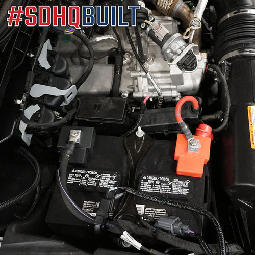 SDHQ - '20-22 Ford F250/350 SDHQ Built Billet Single Battery Terminal Kit - SDHQ-11-3003-G4-SB