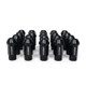 BLOX Racing Street Series Forged Lug Nuts - Black 12 x 1.5mm - Set of 16 (New Design) - BXAC-00103-SSBK User 1