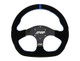 PRP Suede D-Shape Steering Wheel - Blue - G251 Photo - Close Up