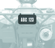 Quadboss ATV License Plate Kit - Black - 211906 User 1