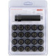 Raceline Spline Lug Nut Kit with Spline Key 12 x 1.5 - 20 Pack - Black - RLUG-CS25B User 1