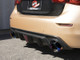 aFe 14-15 Infiniti Q50 V6 3.7L Takeda 2-1/2in 304 SS Cat-Back Exhaust System w/ Blue Flame Tips - 49-36136-L Photo - Mounted