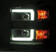 AlphaRex 15-19 Chevy Silverado 2500/3500 LUXX-Series Proj. Headlights Blk w/Actv SeqSig & SBDRL - 880098 User 2