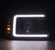 AlphaRex 92-96 Ford F-Series/Bronco LUXX-Series Proj Headlights Blk w/Actv Light SeqSig & SBDRL - 880268 User 2