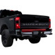 Putco 2024 Ford SuperDuty F-250 60In Direct Fit Red Blade Kit Tailgate Bars w/ LED Taillamps - 9203060-26 Photo - lifestyle view