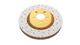 DBA 8/93-94 Nissan Skyline R32 GT-R/95-7/98 R33 & R34 GT-R Rear Drilled&Slotted 4000 Series Rotors - DBA4929XS Technical Drawing