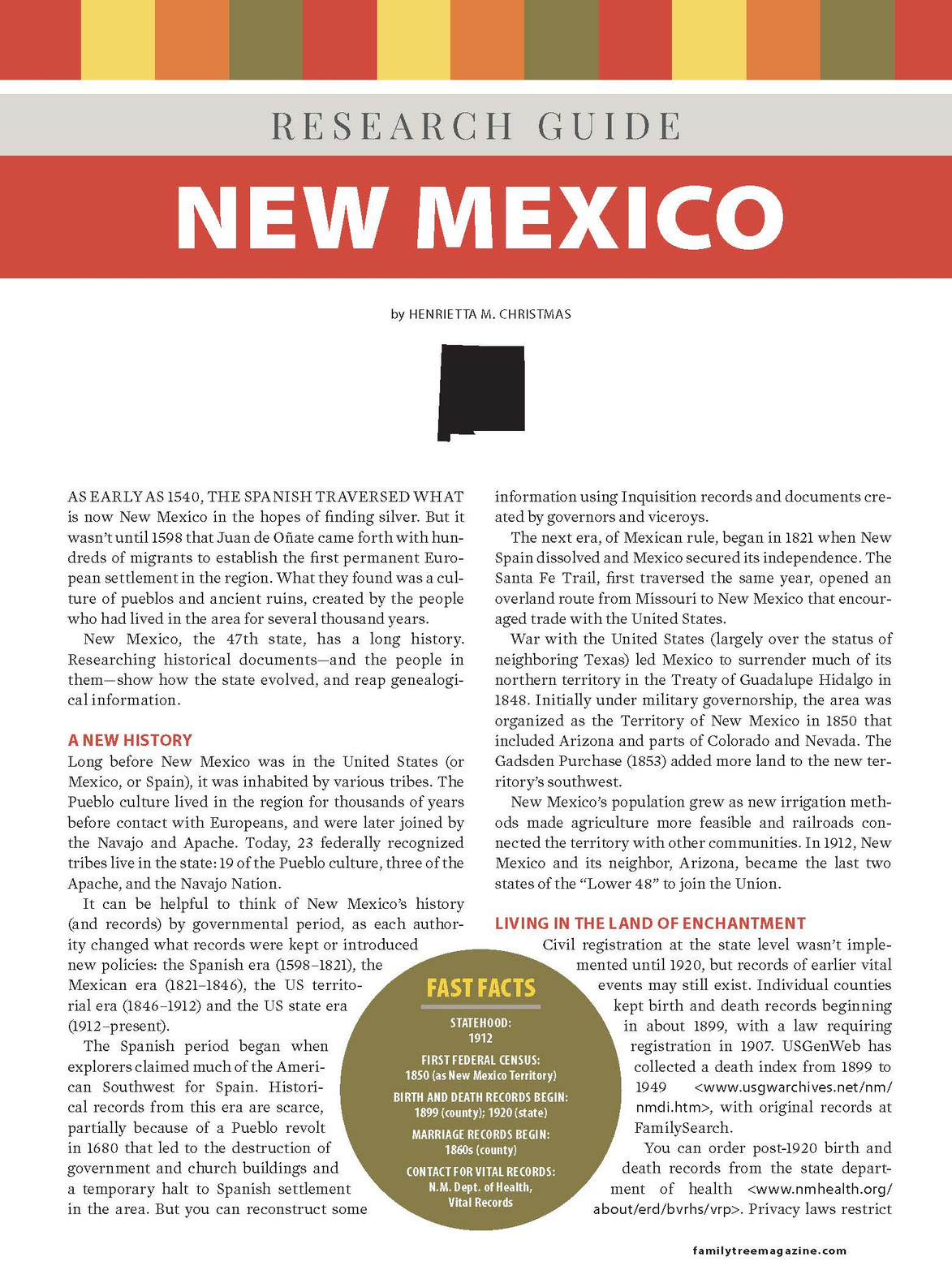 New Mexico Research Guide Digital Download