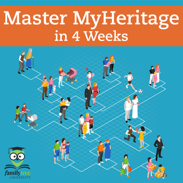 Master MyHeritage in 4 Weeks course cover