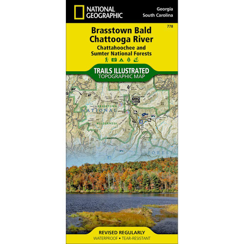 National Geographic Brasstown Bald Chattooga Map