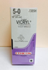 Ethicon J385H COATED VICRYL® (polyglactin 910) Suture, Reverse Cutting, Absorbable, C-3 13mm 3/8 Circle, Violet Braided 18" = 45cm, Size: 5-0, Box of 36