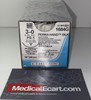 1684G Ethicon PERMA-HAND Suture, Precision Point - Reverse Cutting, Non-Absorbable, PS-1 24mm 3/8 Circle, Black Braided 18" = 45cm, Size: 3-0, 12/box