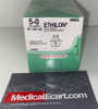 ETHICON Suture, ETHILON, Reverse Cutting, C-3, 18", Size 5-0. MFID: 668G