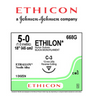 ETHICON Suture, ETHILON, Reverse Cutting, C-3, 18", Size 5-0. MFID: 668G