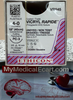 Ethicon VR845 VICRYL RAPIDE™ (Polyglactin 910) Suture, Precision Cosmetic Conventional Cutting PRIME, PC-3 16mm 3/8 Circle, Undyed Braided 18" (45cm), Size 4-0, Box of 12