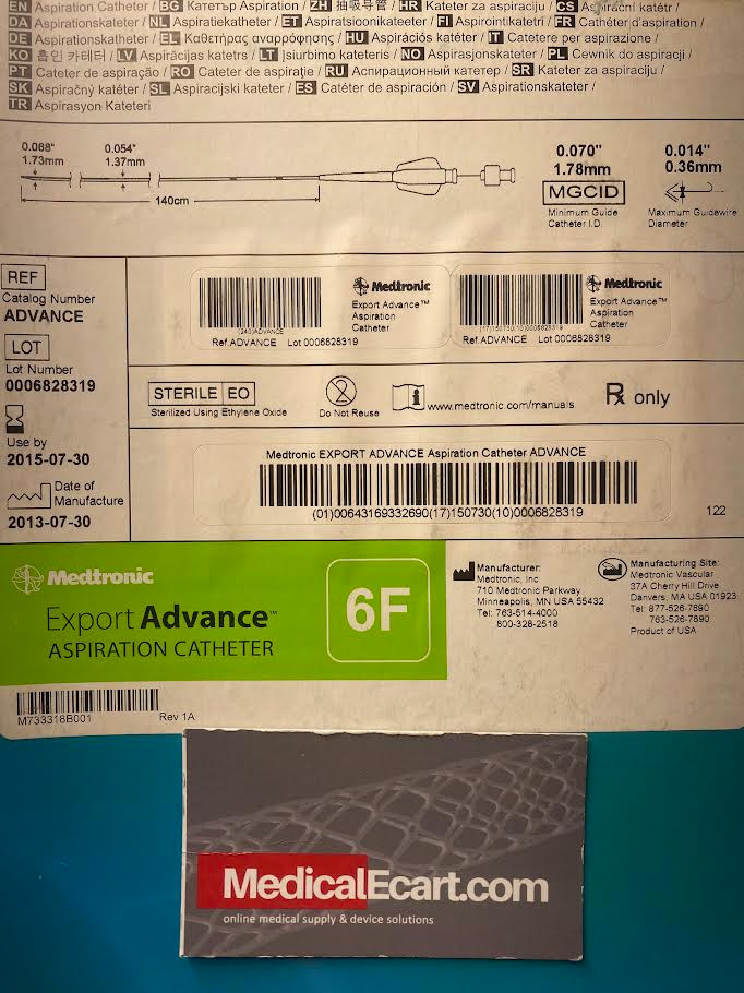 Export ADVANCE Aspiration Catheter 6Fr