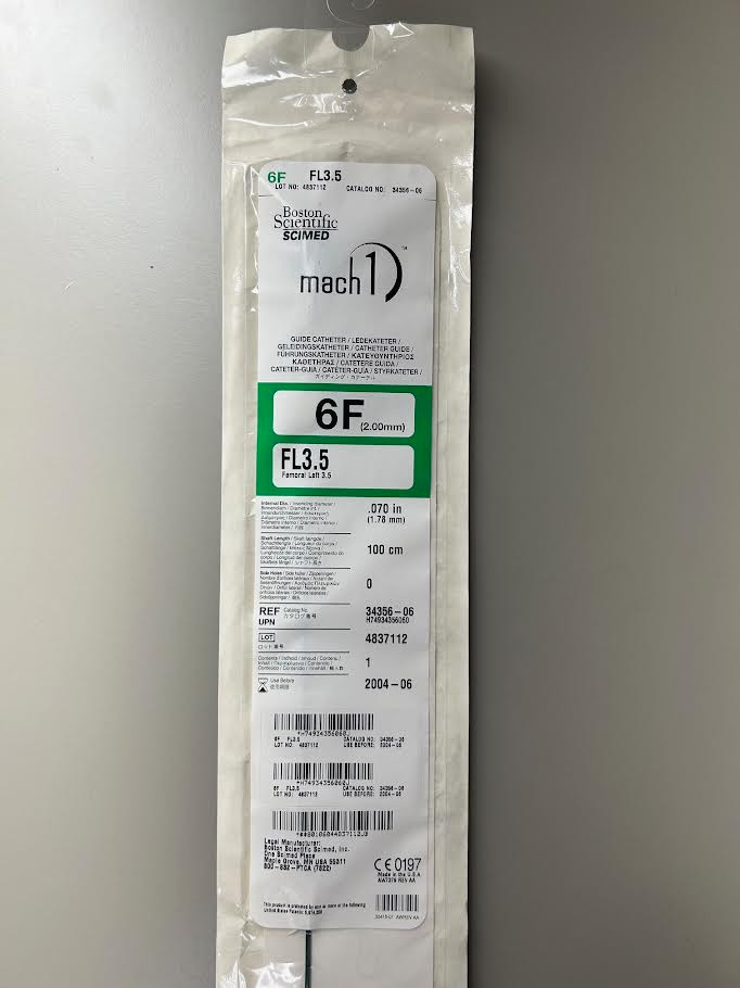 まっくす Boston Scientific MACH 1™ Guide Catheter 6F FL 3.5 (34356-06