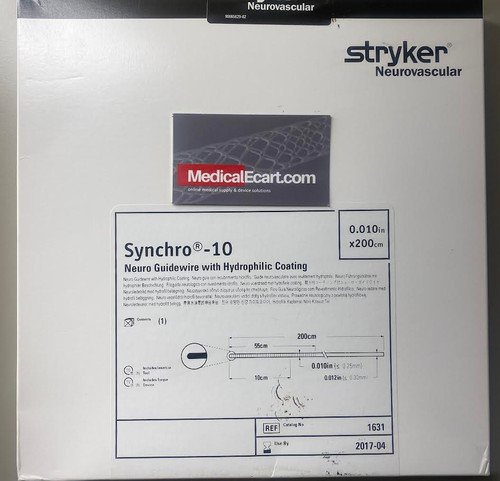M00316310: STRYKER SYNCHRO-10 NEURO GUIDEWIRE 0.010" X 200CM