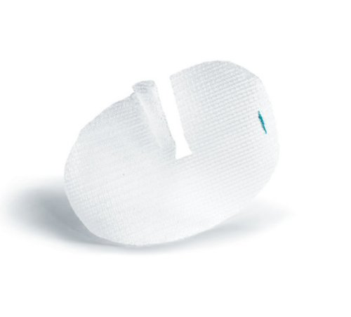 Medtronic TEM1409GR Parietex™ ProGrip™ self-gripping polyester mesh, 14 cm x 9 cm, Right anatomical, with polyactic acid grips, Box of 01