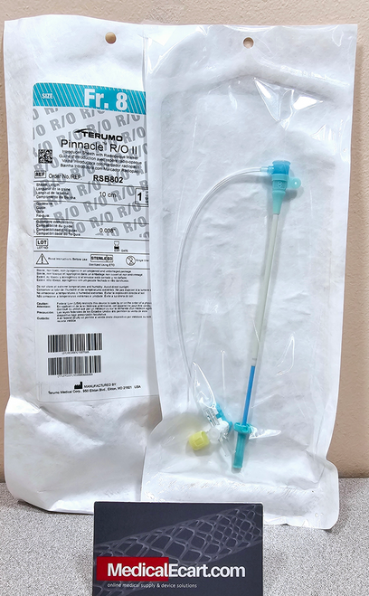 Terumo RSB802 Pinnacle® R/O II Introducer Sheath with Radiopaque Marker 8Fr x 10cm, Sold Individually