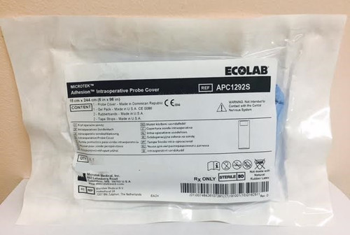 APC1292S Adhesion Intraoperative Probe Cover W Gel Isosilk 6” X 96” ECOLAB APC1292S Adhesion Intraoperative Probe Cover W Gel Isosilk 6” X 96” ECOLAB