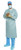 44662NS Aero Chrome AAMI Level 4 Non-Sterile Breathable Performance Surgical Gown with Raglan Sleeve, Blue, Large