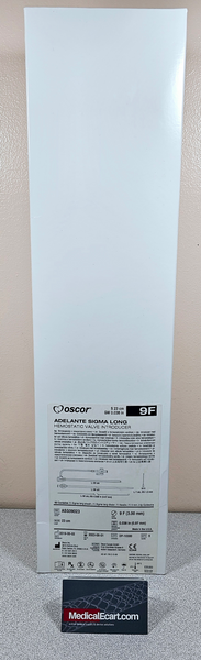 OSCOR ASG09023, Adelante® Sigma Long Introducer Set with Hemostatic Valve, 9Fr X 23cm  x 0.038". Box of 05