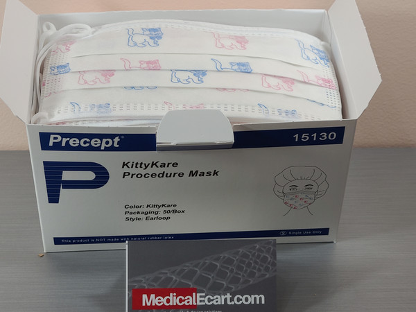 Precept 15130 Procedure Mask Pleated Earloops
