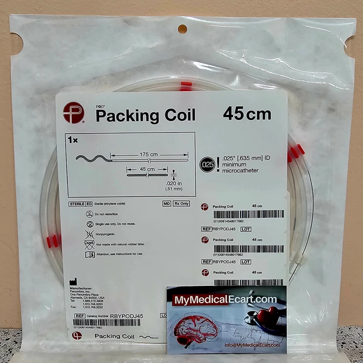 Penumbra RBYPODJ45 Occlusion Device, POD® Packing Coil, Standard, J-Soft 45 cm, Box of 01